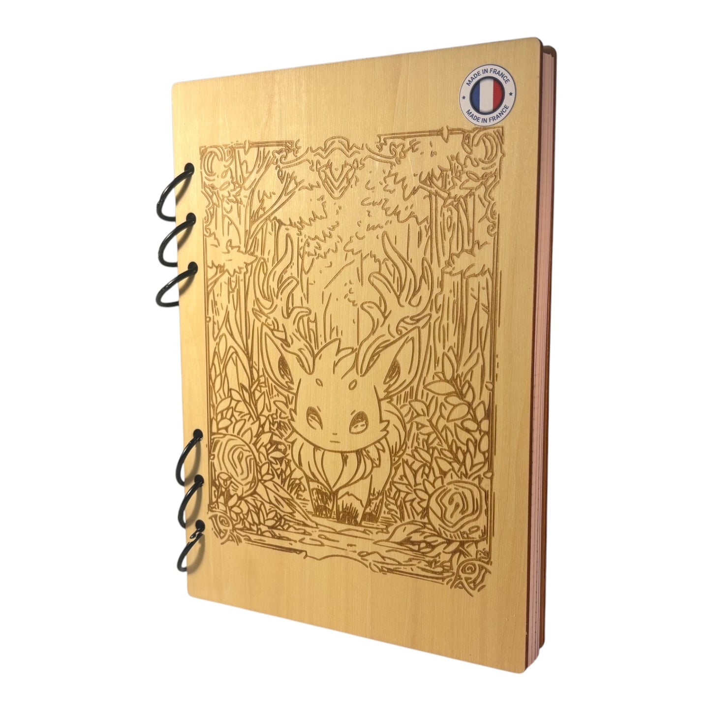 Cahier A5 animal fantastique manga- rechargeable et ecologique fabrication francaise et artisanale