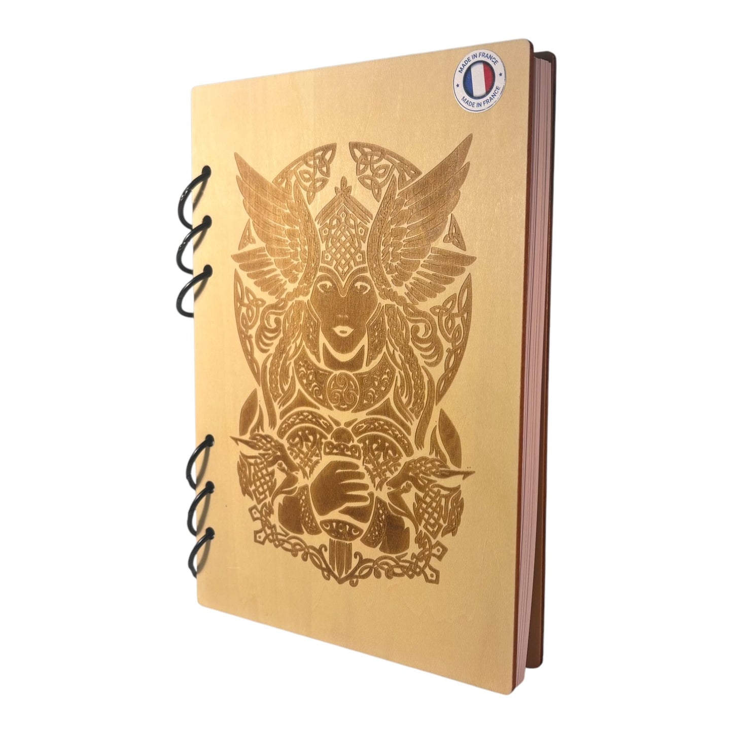 Carnet écologique format A5 cahier , fabrication artisanal francaise graver au laser