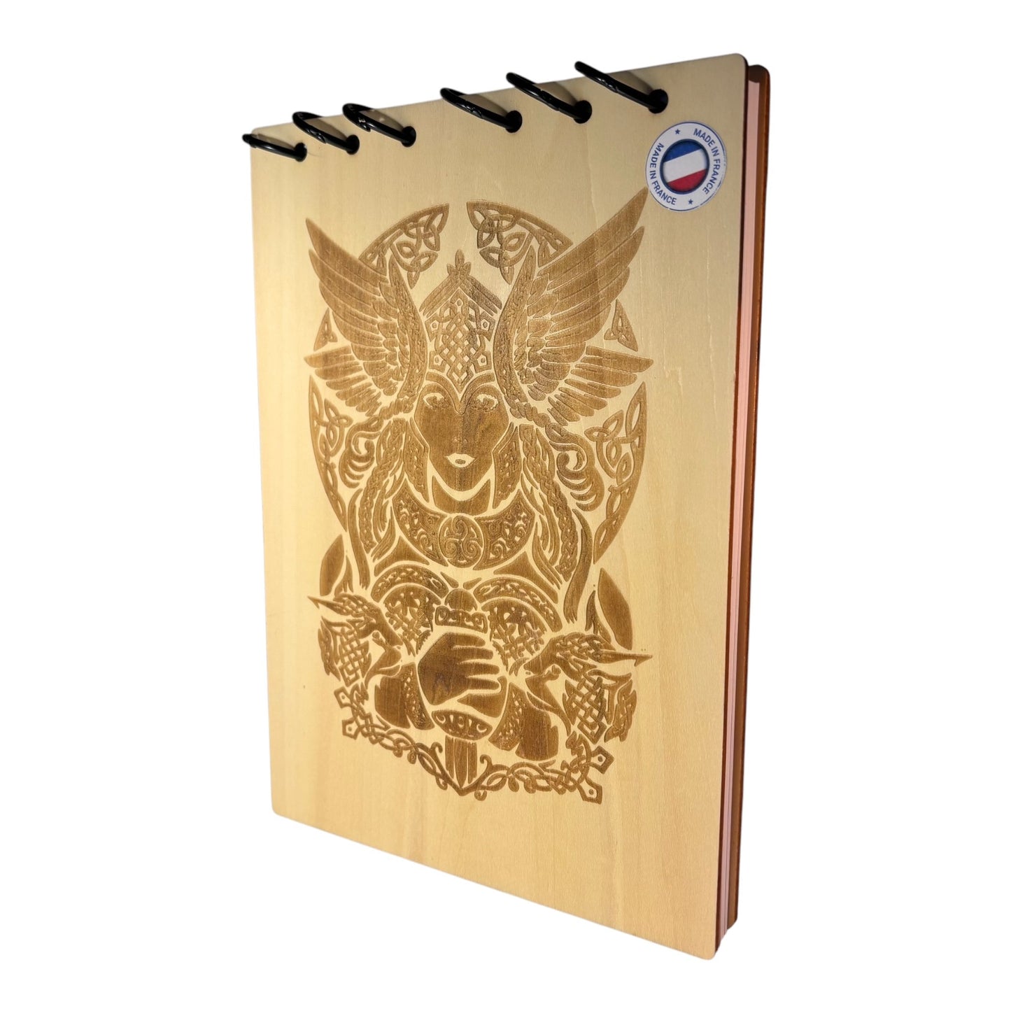 Bloc note A5 valkyrie graver au laser rechargeable et ecologique fabrication francaise et artisanale