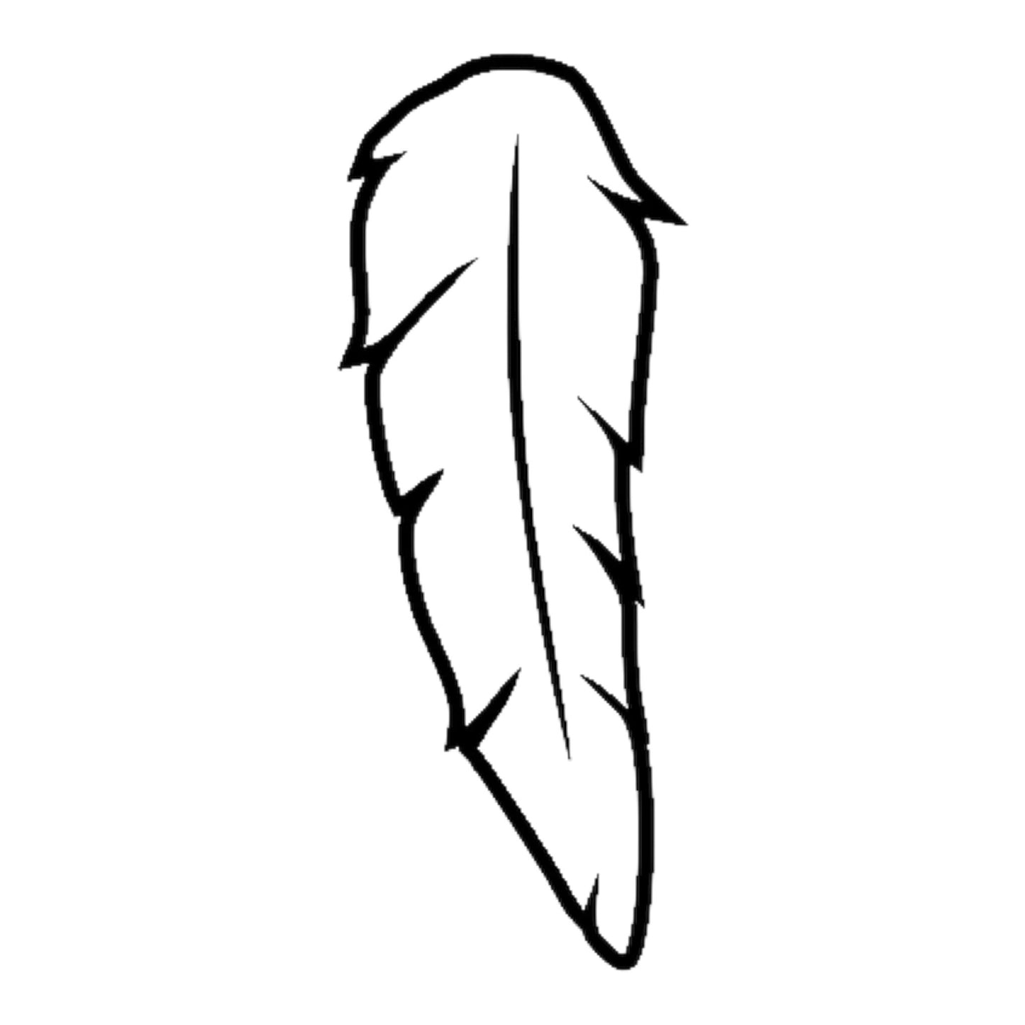 Tampon en bois plumes 1, aperçu motifs de fabrication artisanale par mon carnet en bois pour bullet journal et loisir créatif, scrapbooking