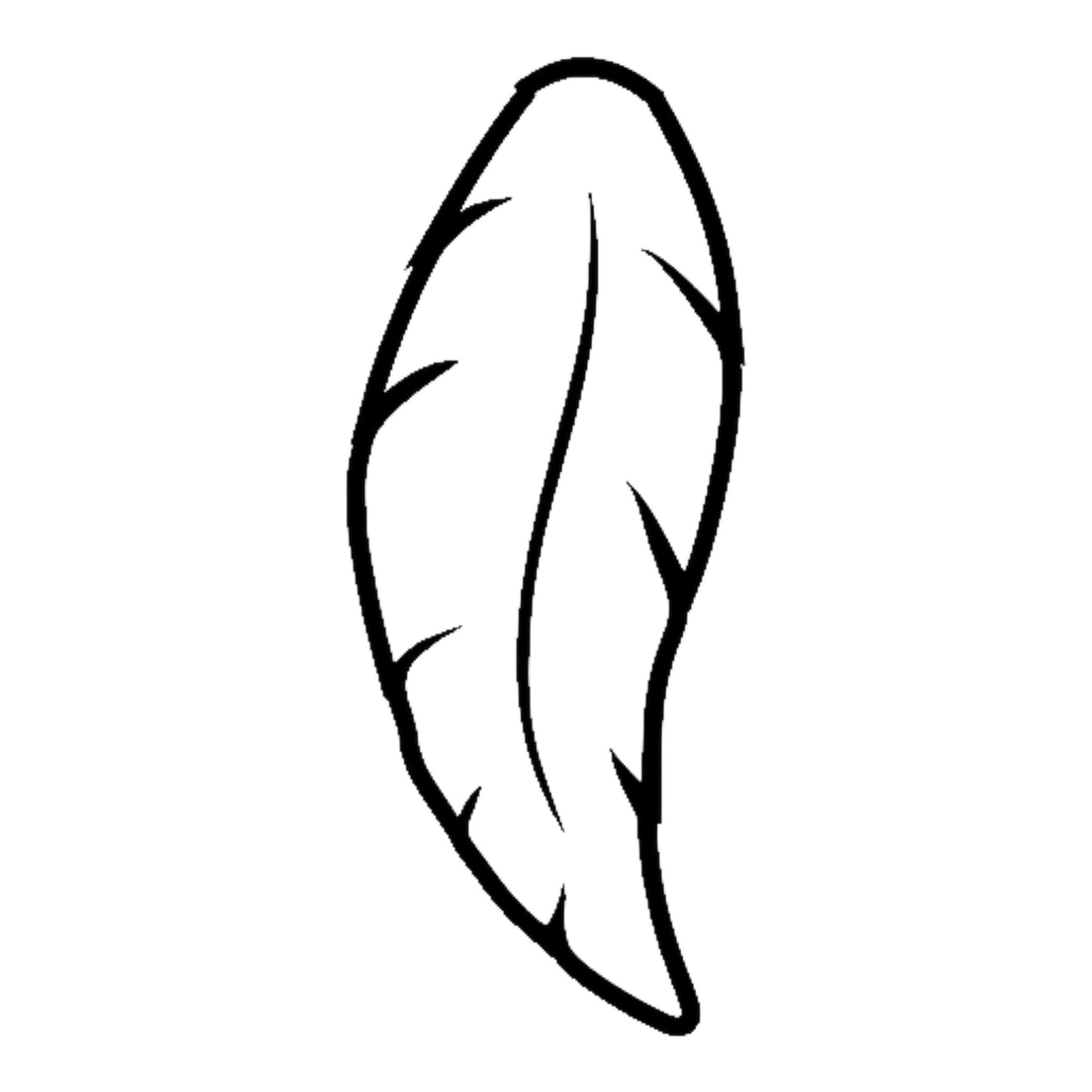 Tampon en bois plumes 4, aperçu motifs de fabrication artisanale par mon carnet en bois pour bullet journal et loisir créatif, scrapbooking