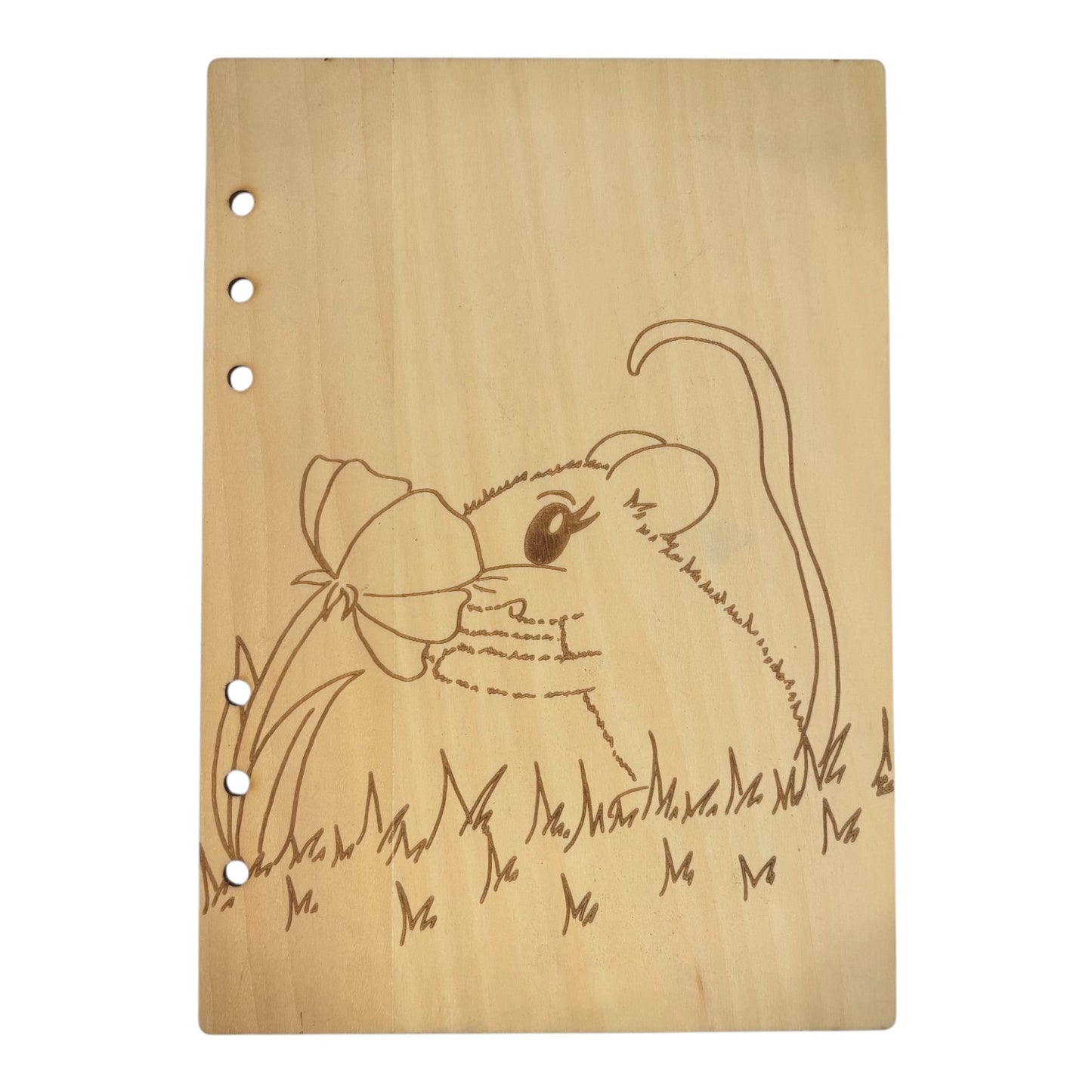 Couverture pour carnet en bois format A5 , cahier en bois  ou bloc note en bois rechargeable et écologique fabrication française et artisanale 