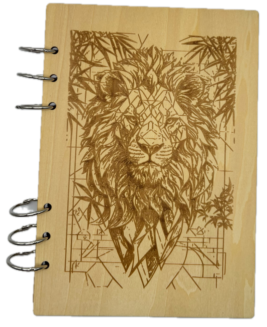 075- Cahier lion géométrique