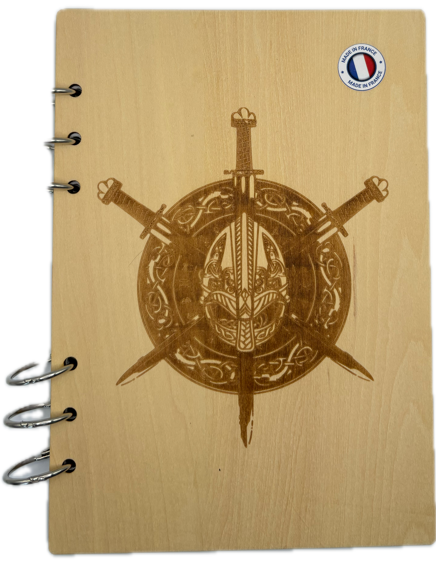 099- Cahier casque viking et épées