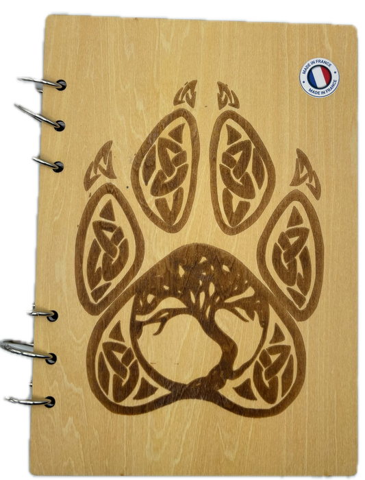 078- Cahier Patte de Loup avec arbre de vie