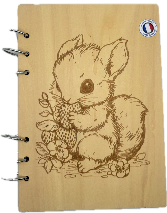 055 - Cahier écureuil avec son fruit