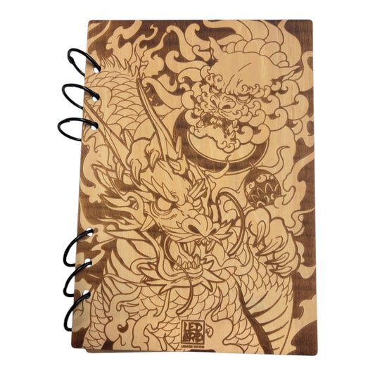 carnet en bois format  A5 bloc note en bois ou cahier en bois rechargeable et écologique fabrication française et artisanale 