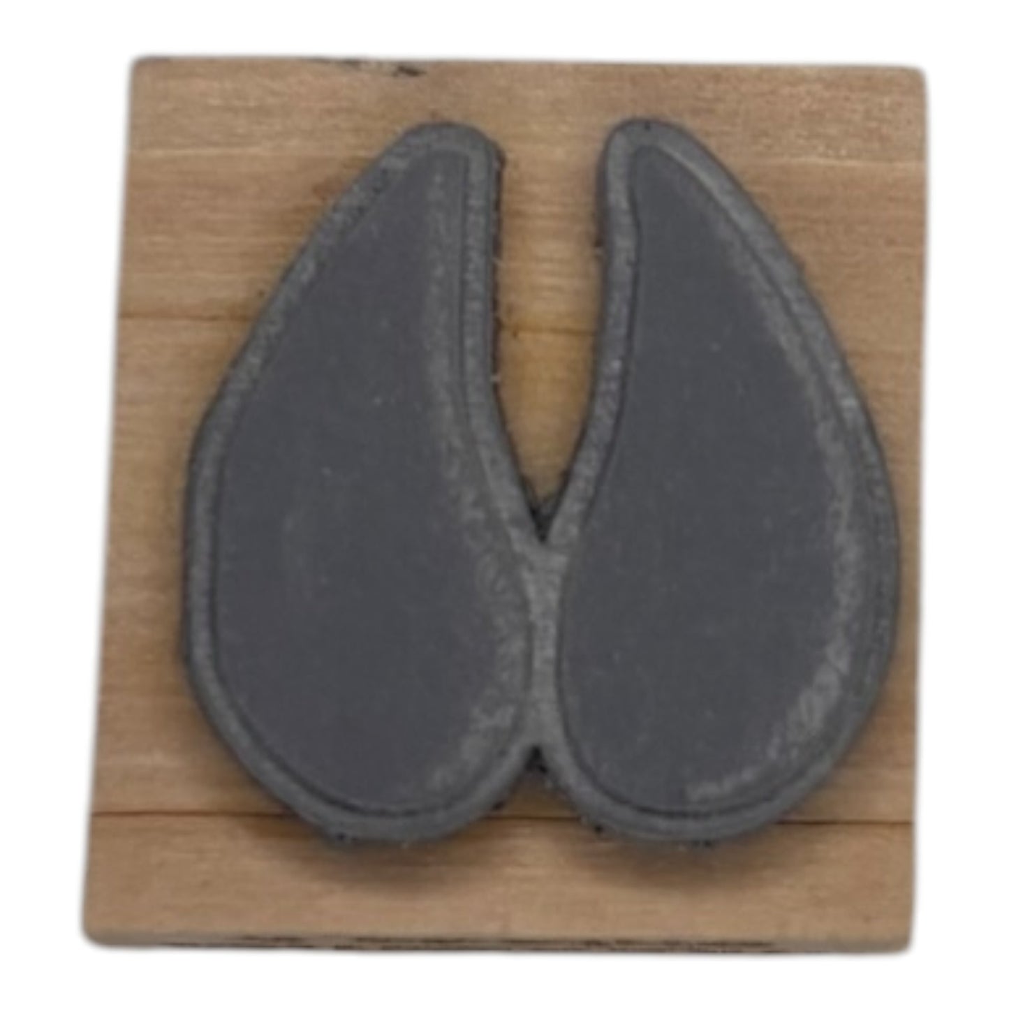 Tampon en bois patte de chèvre face caoutchouc de fabrication artisanale par mon carnet en bois pour bullet journal et loisir créatif