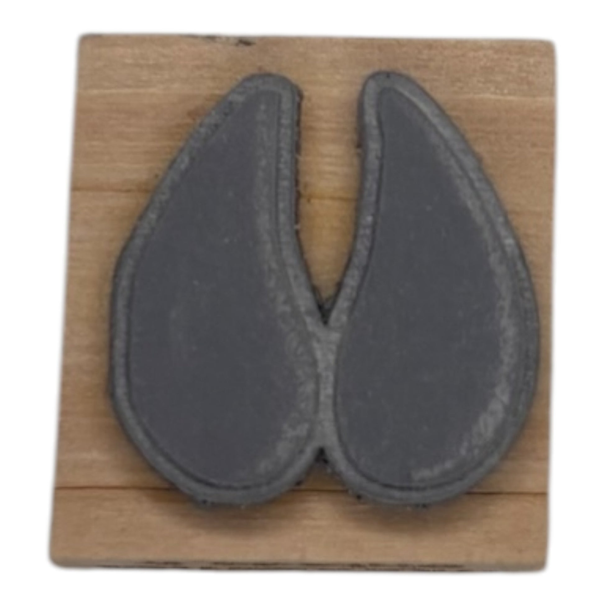Tampon en bois patte de chèvre face caoutchouc de fabrication artisanale par mon carnet en bois pour bullet journal et loisir créatif
