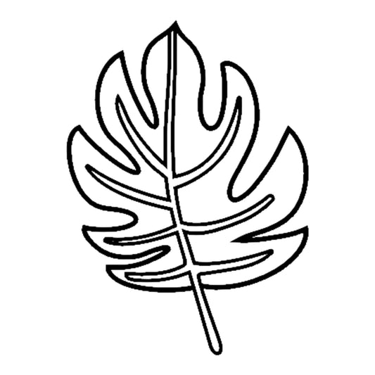 Tampon en bois Feuilles de Monstera  aperçu motifs de fabrication artisanale par mon carnet en bois pour bullet journal et loisir créatif, scrapbooking