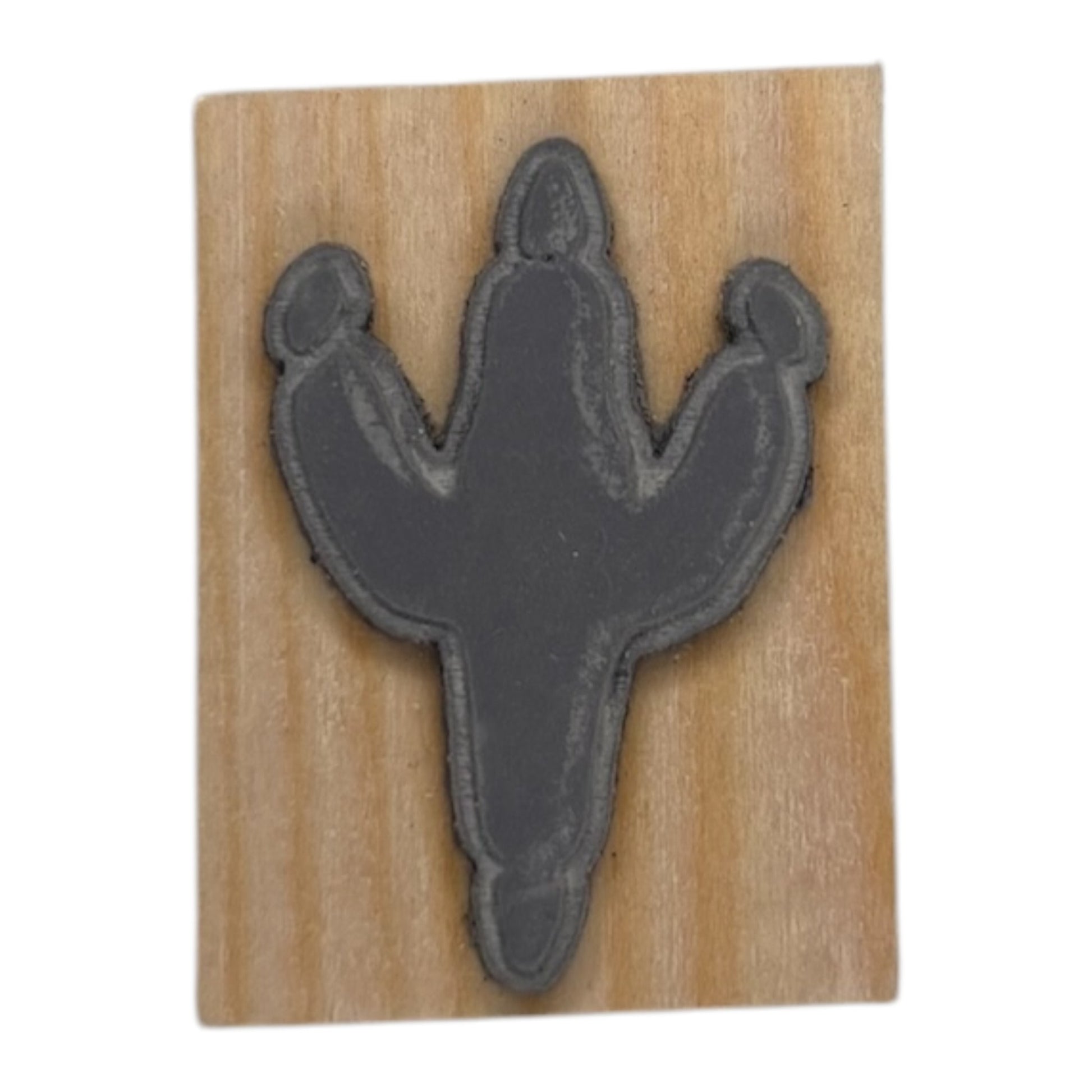 Tampon en bois patte de hibou face caoutchouc de fabrication artisanale par mon carnet en bois pour bullet journal et loisir créatif