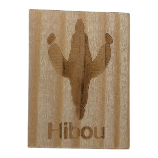 Tampon en bois pattes de hibou de fabrication artisanale par mon carnet en bois pour bullet journal et loisir créatif