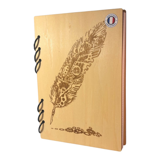 002 - Carnet rechargeable format A5 fabrication francaise et artisanale et ecologique