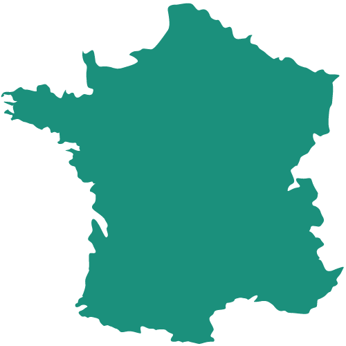 logo qui représente la carte de France pour expliquer le made in France.